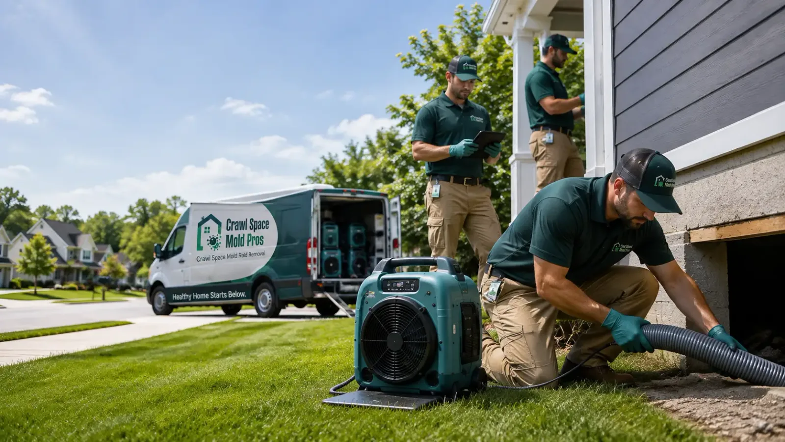 Crawl Space Mold Removal in Bluffton, AR